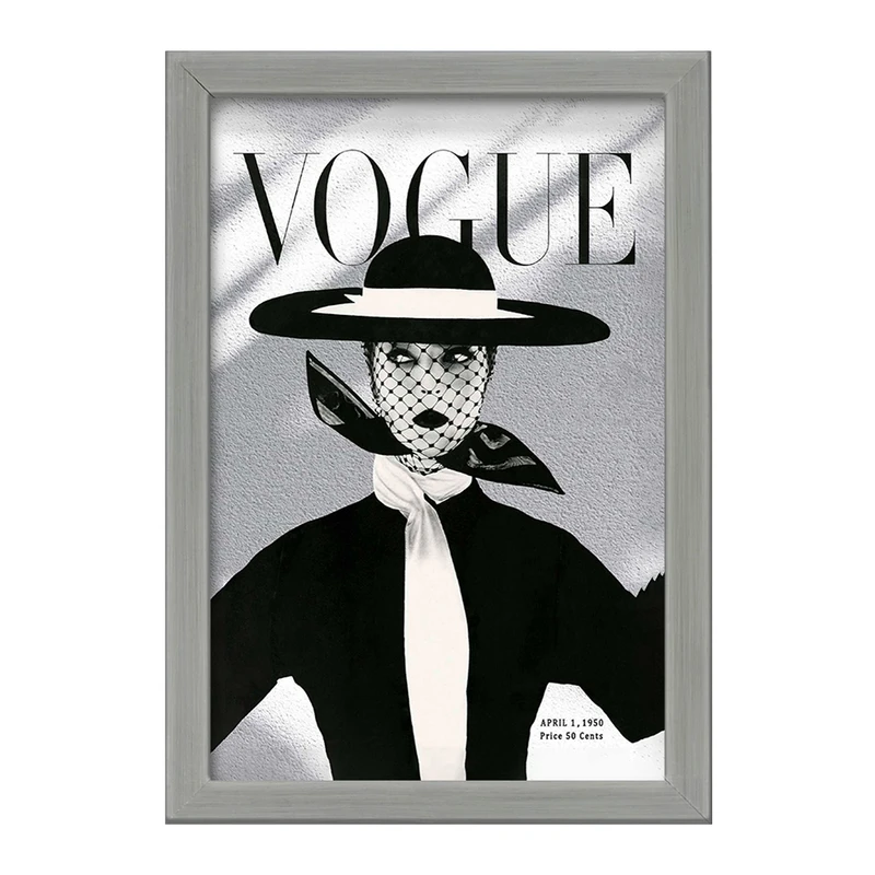 تابلو خندالو طرح مجله وگ (Vogue) کد F11333