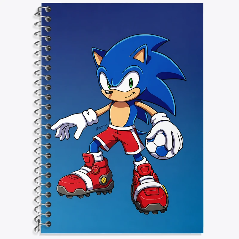 دفتر نت موسیقی 50 برگ خندالو طرح سونیک (Sonic) کد N8012