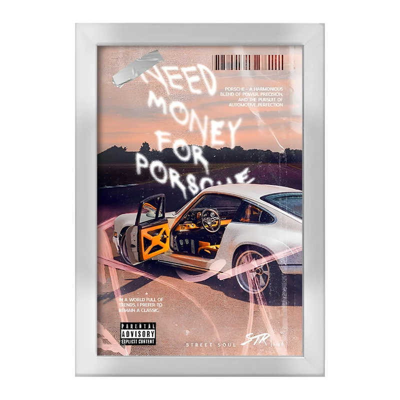 تابلو خندالو طرح پورشه (Porsche) کد F13520