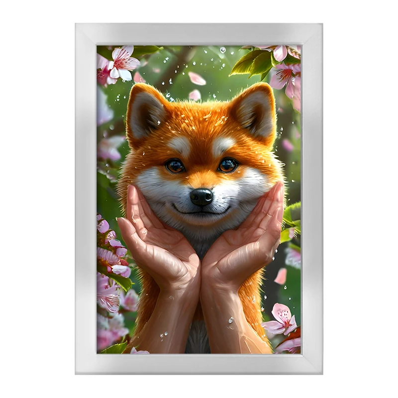 تابلو خندالو طرح روباه بامزه کد F8953