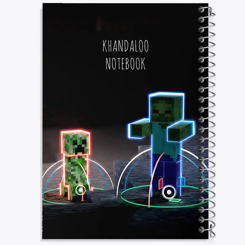 دفتر نقاشی 50 برگ خندالو طرح بازی ماینکرافت (Minecraft) کد N8741