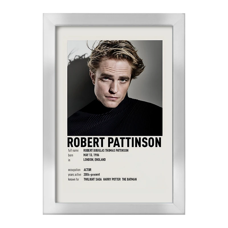 تابلو خندالو طرح رابرت پتینسون (Robert Pattinson) کد F13145