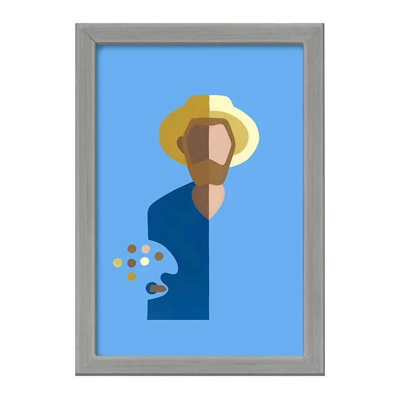 تابلو خندالو طرح ونسان ونگوگ کد F4815