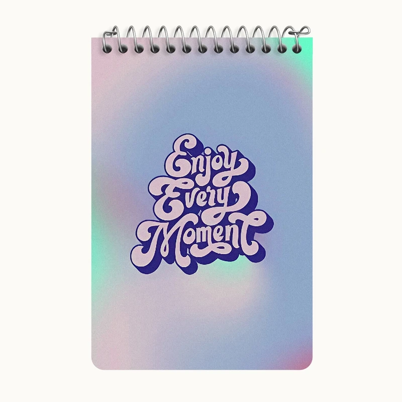 دفتر یادداشت 50 برگ خندالو طرح Enjoy Every Moment کد F3734