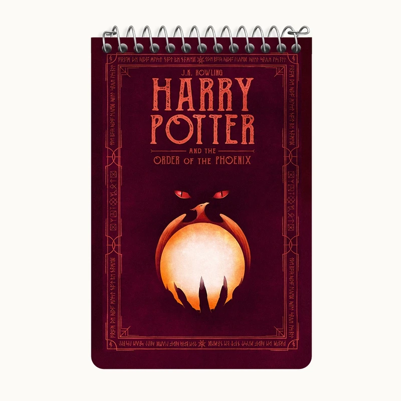 دفتر یادداشت 50 برگ خندالو طرح هری پاتر (Harry Potter) کد F13717