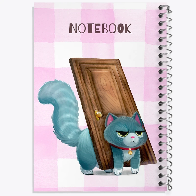 دفتر طراحی 50 برگ خندالو طرح گربه بامزه کد N6531