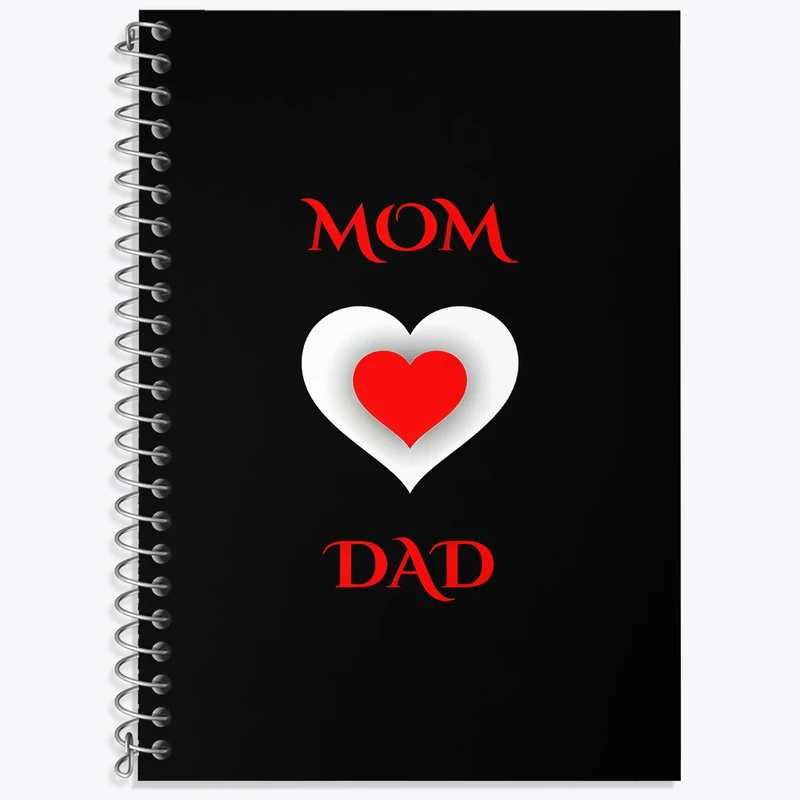 دفتر زبان 50 برگ خندالو مدل سه خط طرح مادر و پدر کد F4920