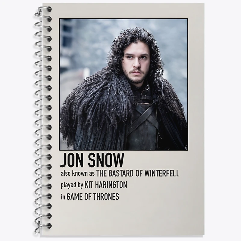 دفتر لغت 50 برگ خندالو طرح جان اسنو (Jon Snow) کد F13378