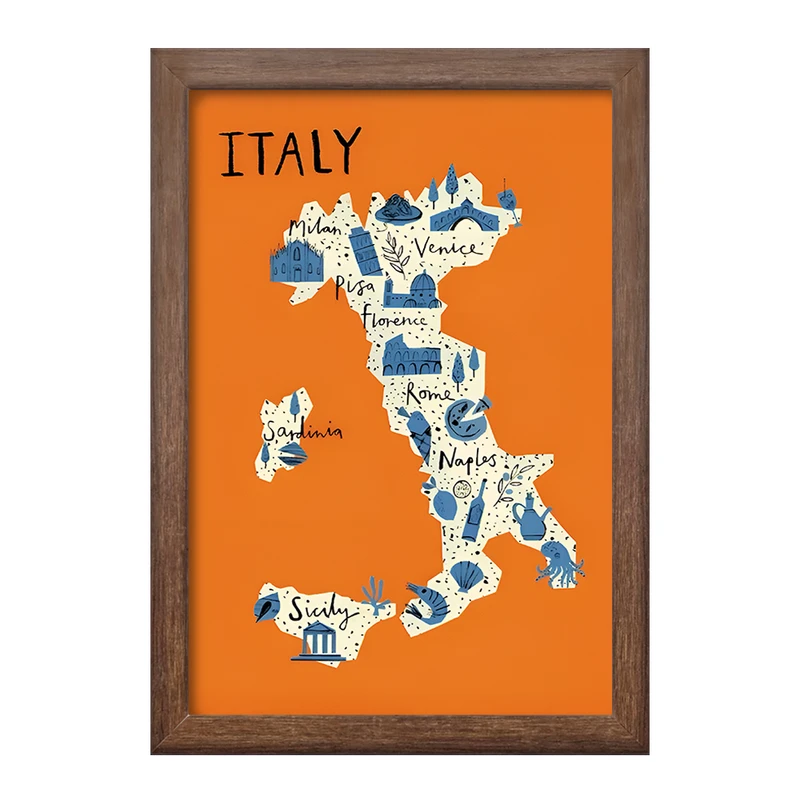 تابلو خندالو طرح ایتالیا (Italy) کد F14368