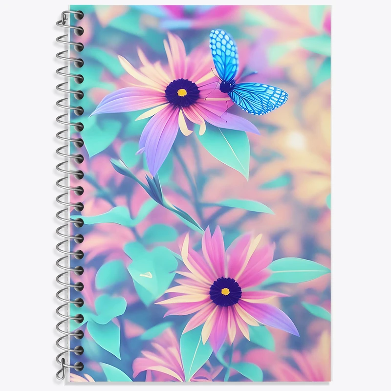 دفتر نت موسیقی 50 برگ خندالو طرح گل کد F10925