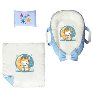 سرویس خواب 3 تکه نوزاد پادآفرین مدل گارد محافظ طرح ستاره کد PG023  