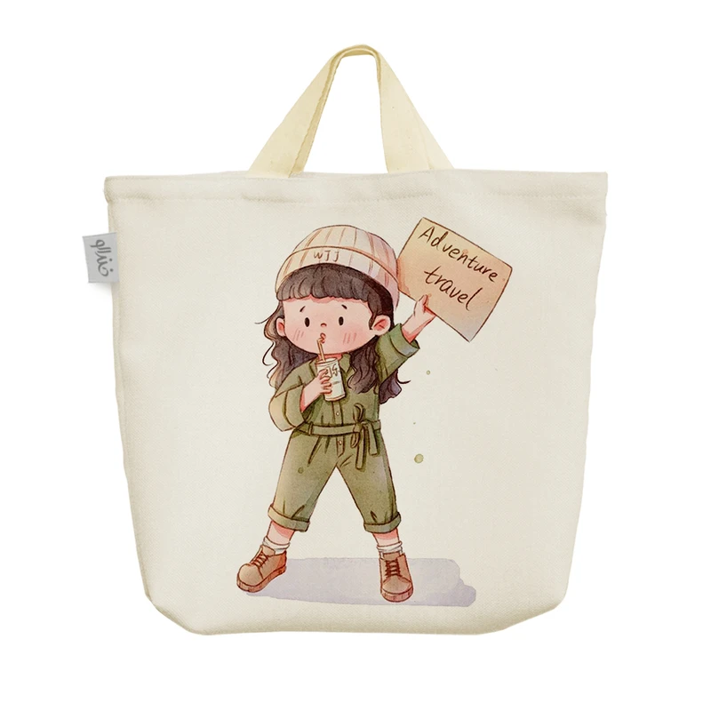 ساک خرید خندالو مدل دخترانه کودکانه کد 3177