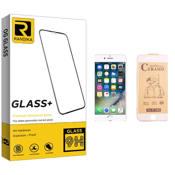 محافظ صفحه نمایش سرامیکی راندیکا مدل GLD مناسب برای گوشی موبایل اپل iPhone 7