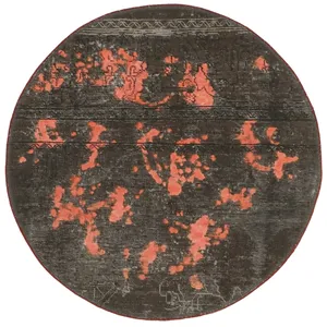 فرش دستبافت رنگ شده یک متری طرح وینتیج کد 537244