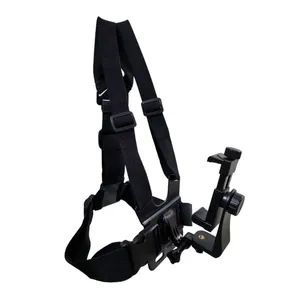 Mobile phone chest strap mount
