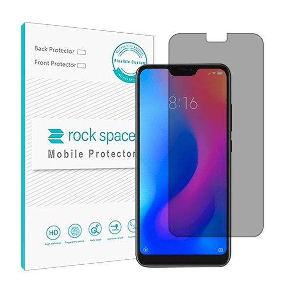 محافظ صفحه نمایش حریم شخصی راک اسپیس مدل HyPRV مناسب برای گوشی موبایل شیائومی Redmi Note 6 Pro