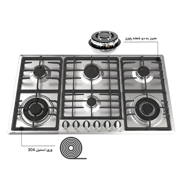 اجاق گاز صفحه ای آلتون مدل S601