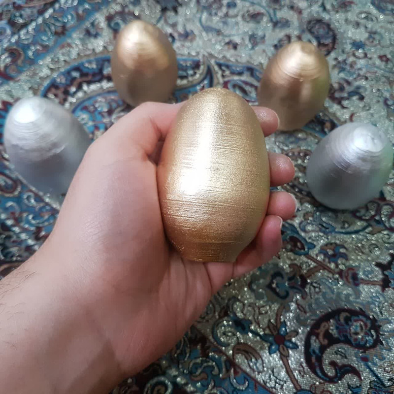 تخم مرغ تزیینی مدل Golden بسته 6 عددی