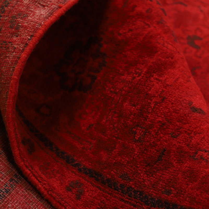 فرش دستباف رنگ شده شش متری مدل وینتج کد 4101210