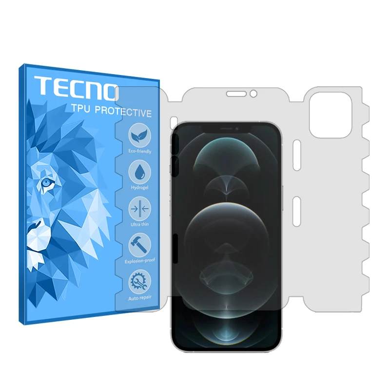 محافظ صفحه نمایش شفاف تکنو مدل HyGEL مناسب برای گوشی موبایل اپل iPhone 12 Pro Max