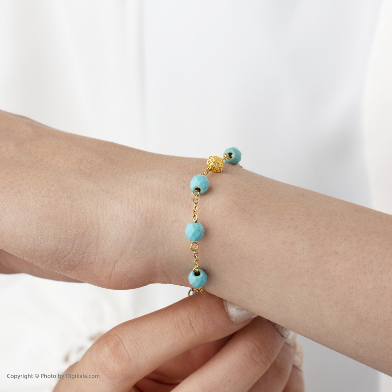 دستبند طلا 18 عیار زنانه مانچو مدل bfg134
