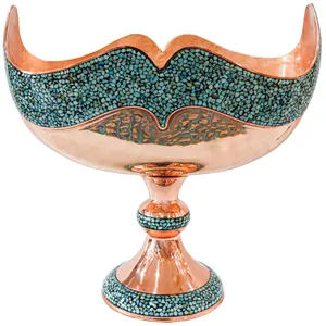 کشکول فیروزه کوبی طرح چکشی کد 31p31