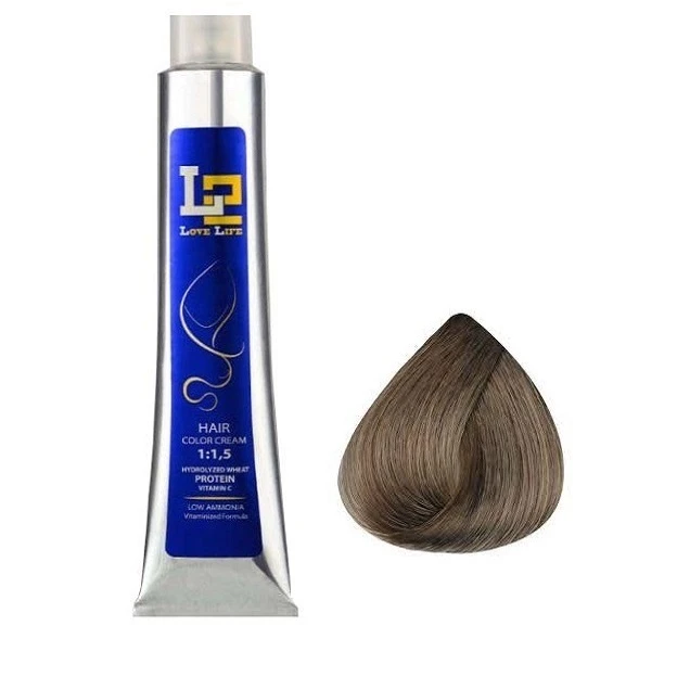 رنگ مو ال تو سری خاکستری شماره 8.01 حجم 100 میلی لیتر رنگ بلوند خاکستری روشن