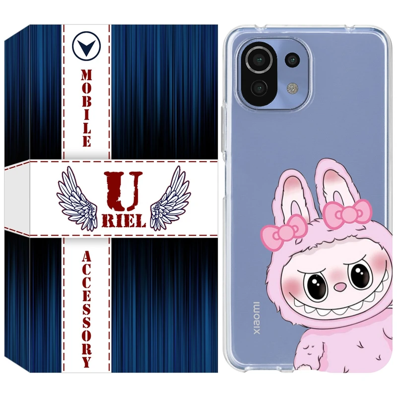 کاور یوریل مدل Clear کد 118 طرح لبوبو Labubu مناسب برای گوشی موبایل شیائومی Mi 11 Lite / 11 Lite 5G NE