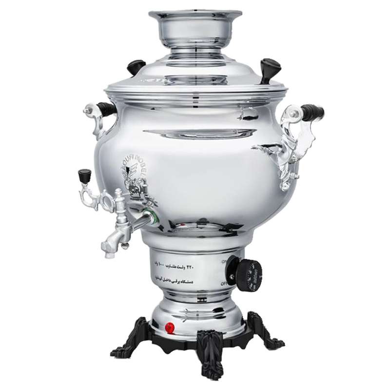 سماور برقی نوبل رئوفی مدل شکمی گنجایش 8 لیتری