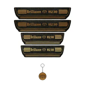 برچسب پارکابی خودرو لندمون کد LMm0062 MT مناسب برای برلیانس H230 مجموعه 4 عددی به همراه جا کلیدی