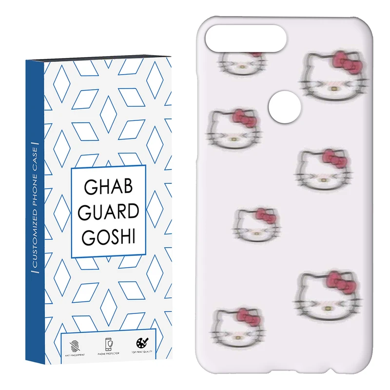 کاور قاب گارد گوشی طرح کیتی کد Dimo-904 مناسب برای گوشی موبایل هوآوی Y7 2018 / Y7 Prime 2018 /7C 