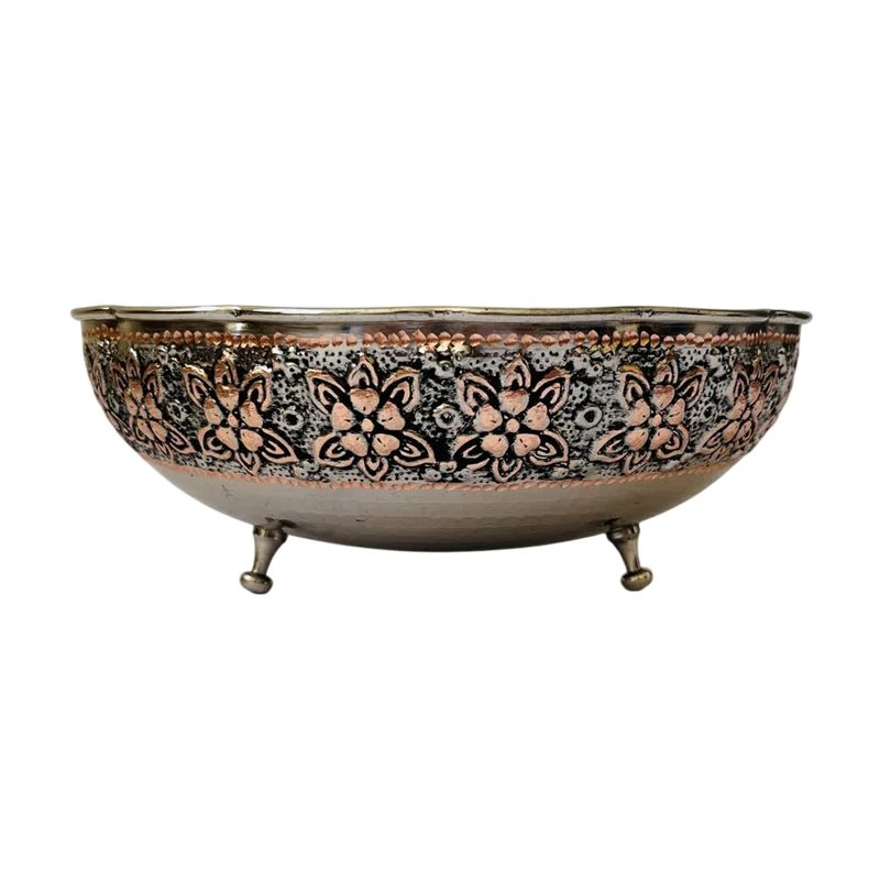 آجیل خوری مسی مدل قلم زنی کد ZH444.3