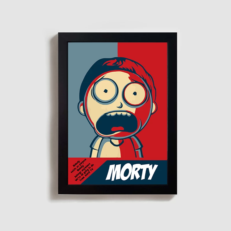 تابلو مدل ریک و مورتی rick and morty BL15 عکس شماره 1