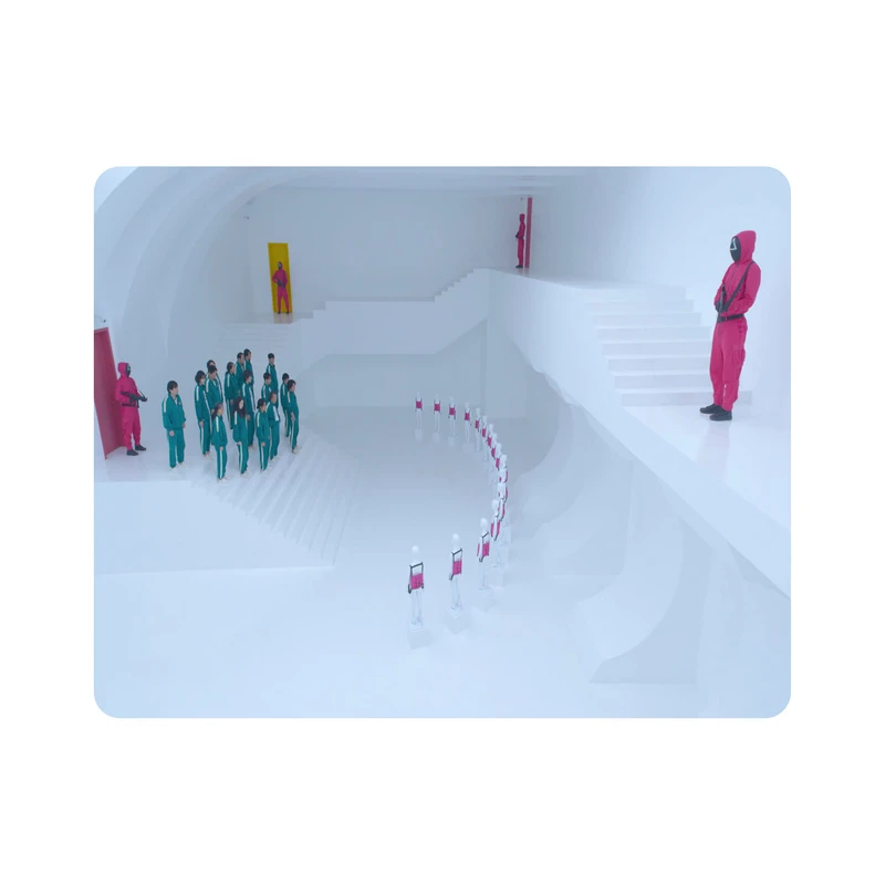 ماوس پد اطلس آبی طرح فیلم بازی مرکب مدل T6643