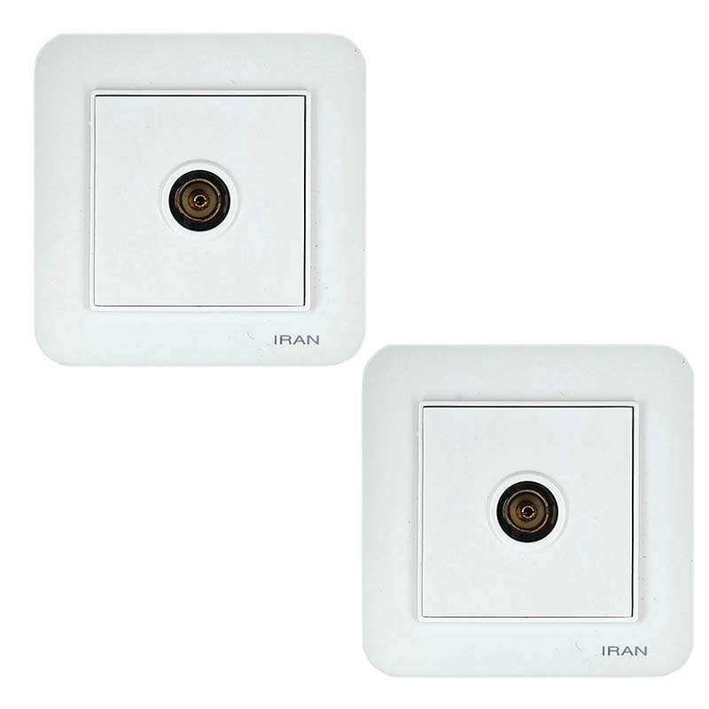 پریز آنتن ایران الکتریک طرح ارس بسته دو عددی