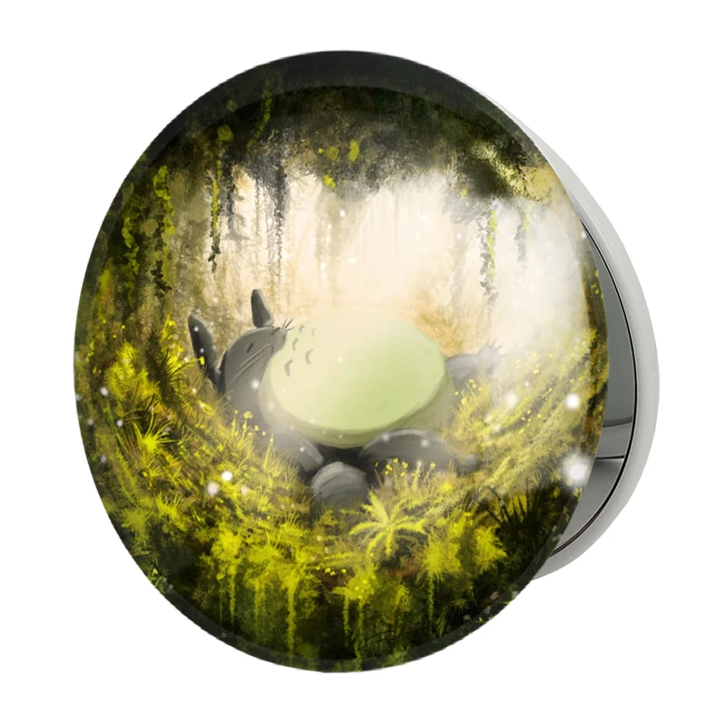آینه جیبی خندالو طرح انیمه همسایه من توتورو My Neighbor Totoro مدل تاشو کد 30245