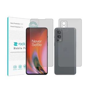 Rockspace clear screen protector HyGEL model suitable for OnePlus Nord 2 5G mobile phone with back protector