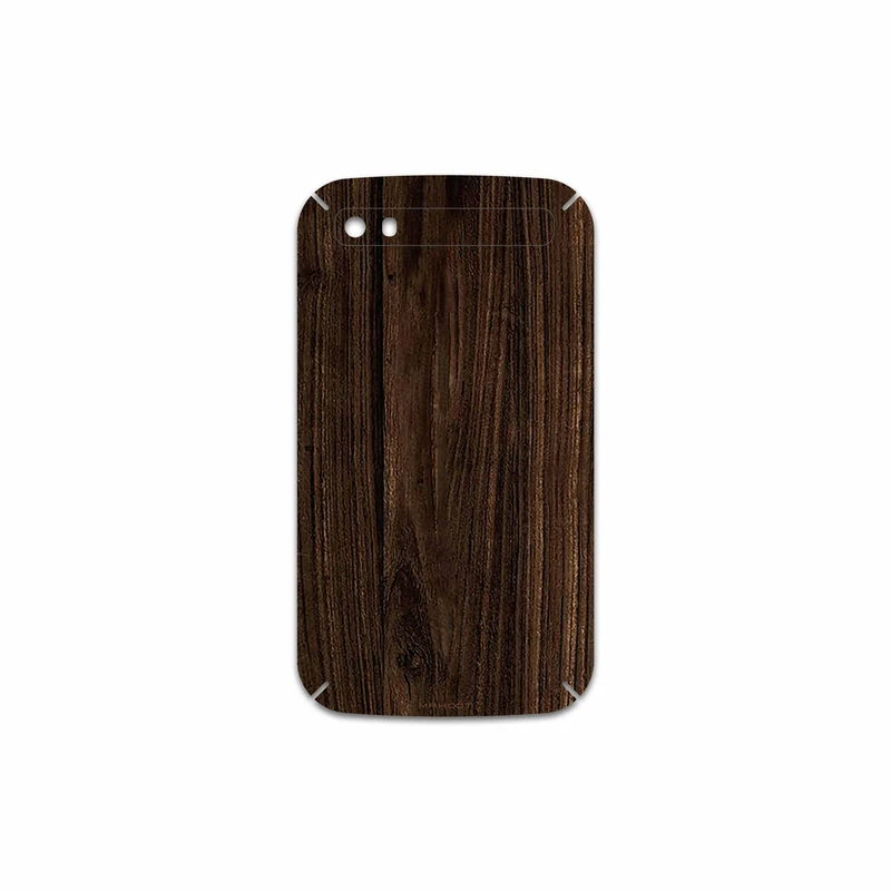 برچسب پوششی ماهوت مدل Dark Walnut Wood مناسب برای گوشی موبایل بلک بری Classic