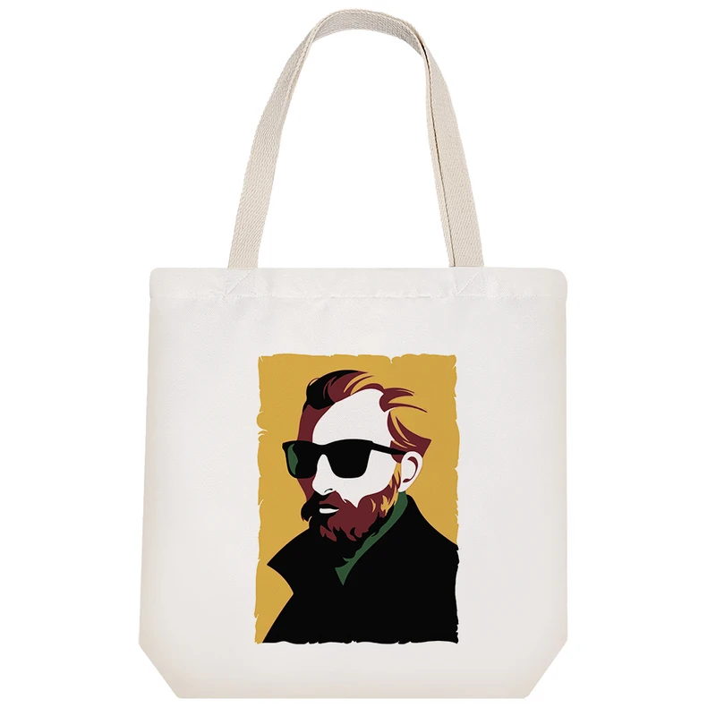 ساک خرید خندالو طرح ونسان ونگوگ  کد 6567