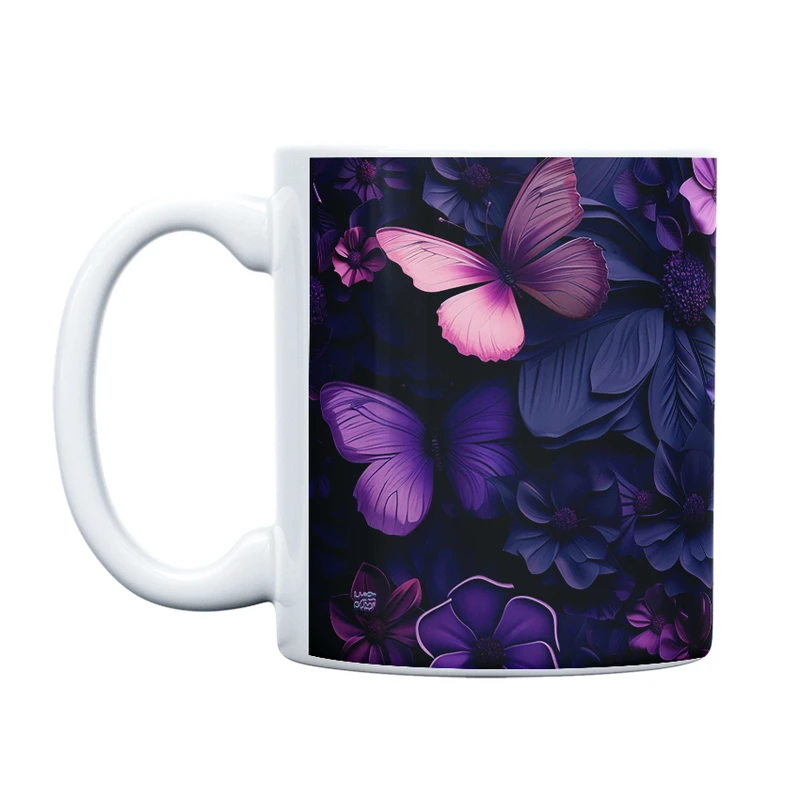 ماگ حس آمیزی طرح پروانه مدل کلاسیک کد 8