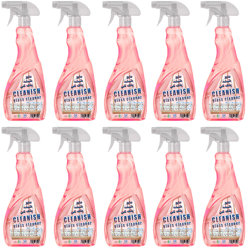 مایع شیشه پاک کن کلینیش مدل P5 وزن 500 گرم بسته 10 عددی