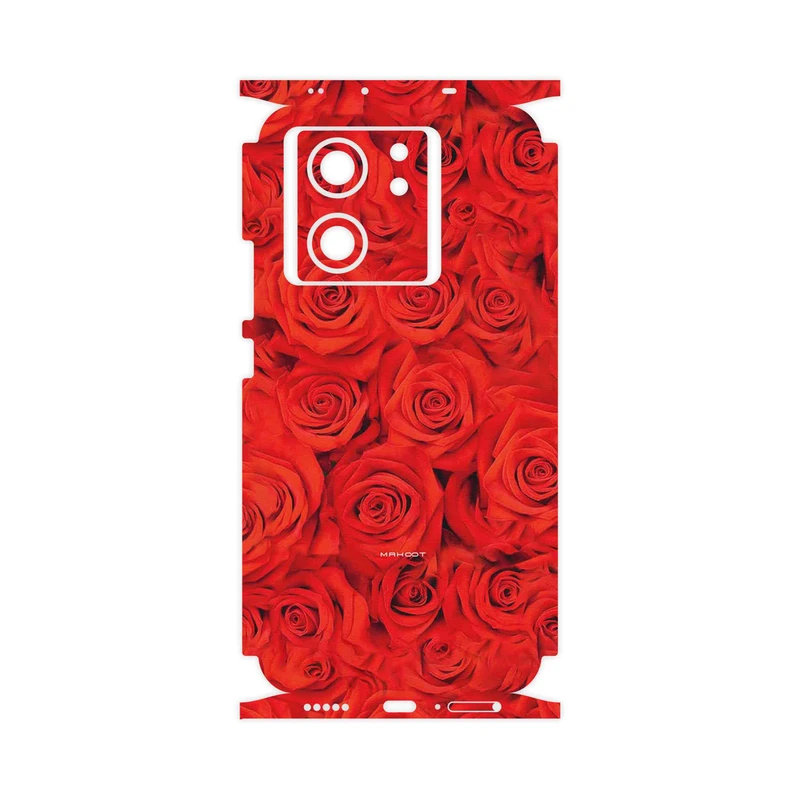 برچسب پوششی ماهوت مدل Red_Flower-FullSkin مناسب برای گوشی موبایل شیائومی 13T Pro