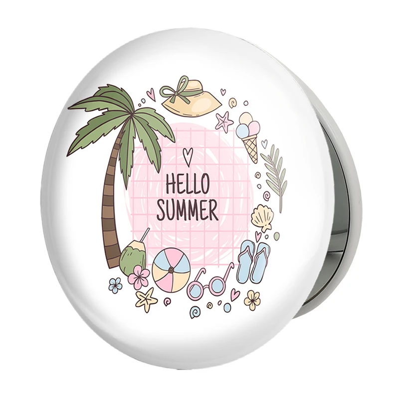 آینه جیبی خندالو طرح تابستان مدل تاشو کد 29586