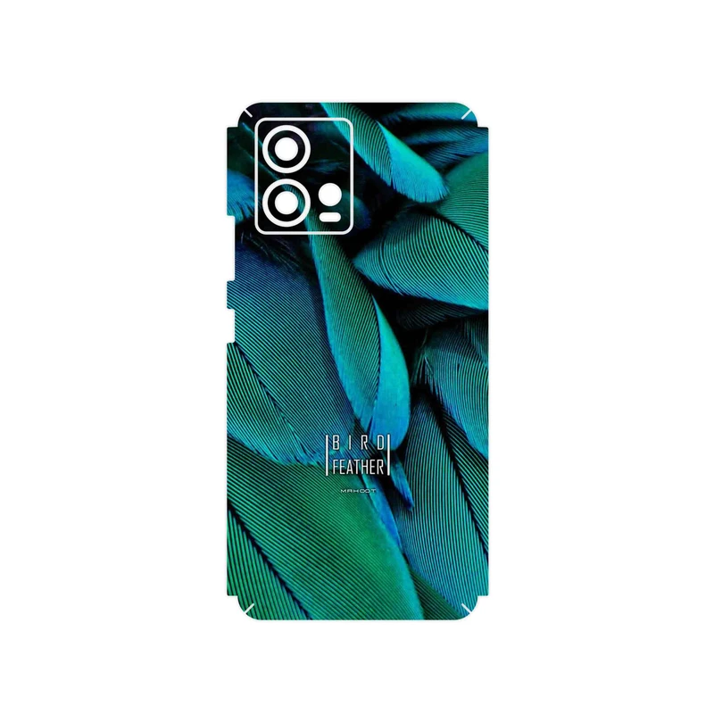برچسب پوششی ماهوت مدل Green Feather مناسب برای گوشی موبایل موتورولا Edge 30 Fusion