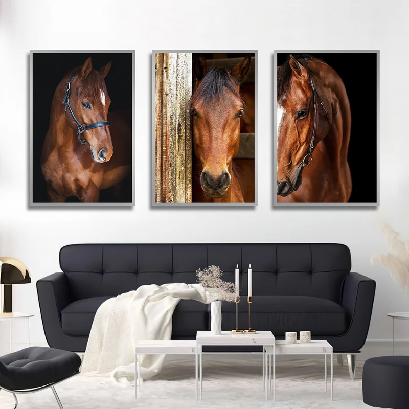 تابلو بکلیت طرح مدرن اسب مدل شاین اکلیلی SI-1786 مجموعه 3 عددی