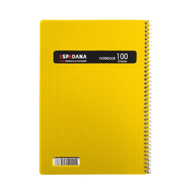 دفتر مشق 100 برگ اسپادانا مدل استریپ رحلی کد 100