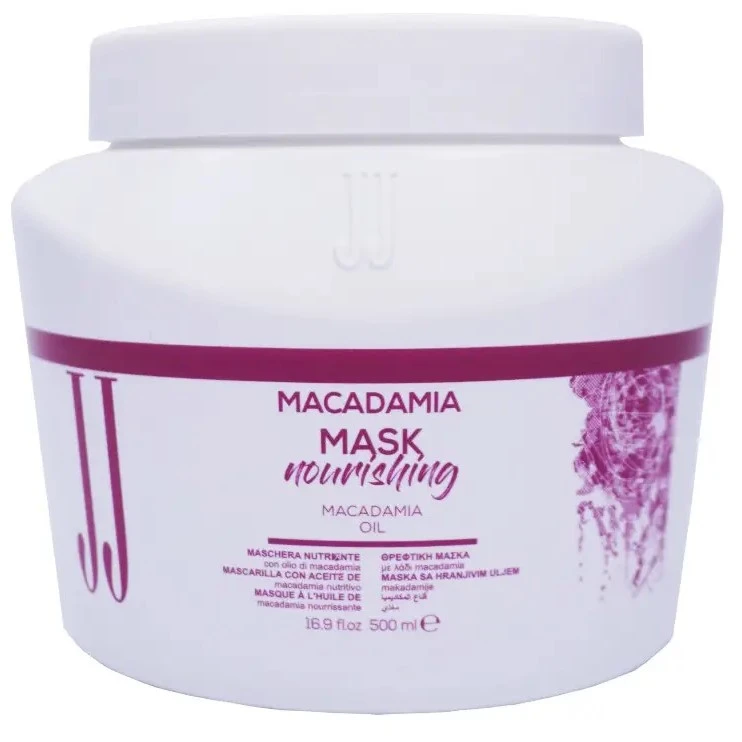 ماسک مو جی جی مدل Macadamia nourishing مناسب برای موهای کدر و حساس حجم 500 میلی لیتر