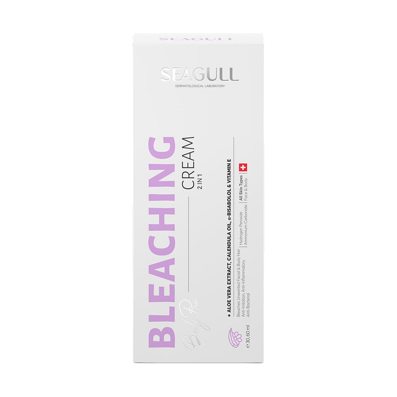 کرم بی رنگ کننده مو صورت و بدن سی گل مدل Bleaching مناسب انواع پوست حجم 60 میلی لیتر به همراه کرم مکمل 30 میلی لیتر -  - 2