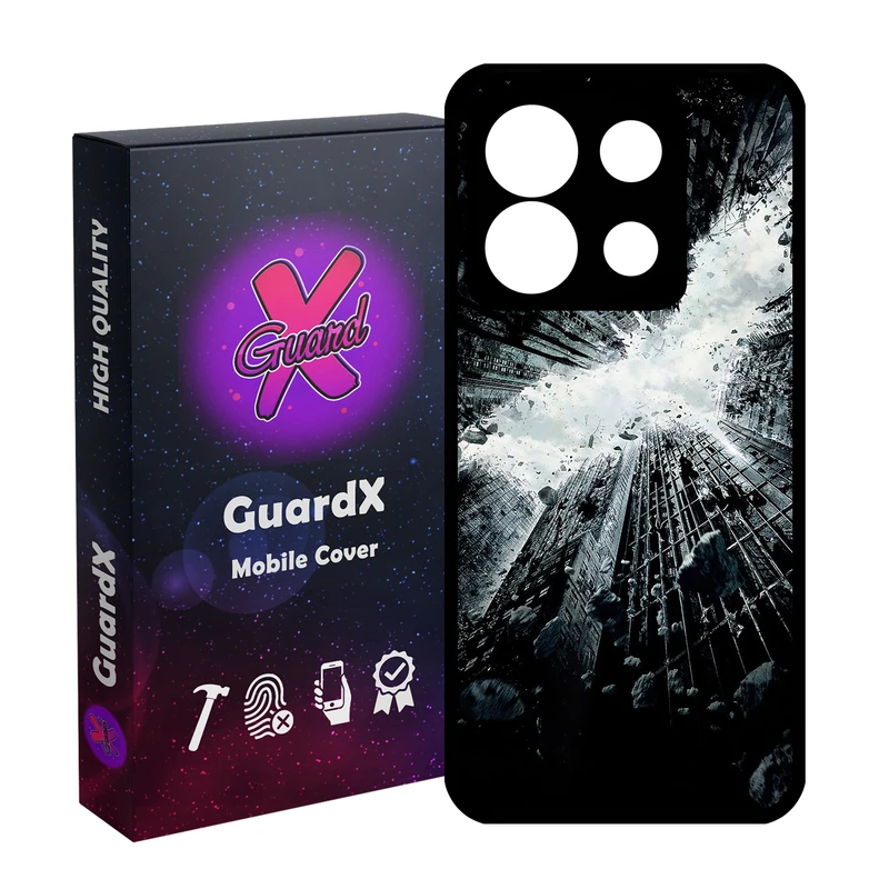 کاور گارد ایکس طرح Batman مدل Glass10821 مناسب برای گوشی موبایل شیائومی Redmi Note 13 5G