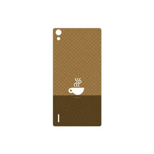 MAHOOT Minimal Cup of Coffee Icon Cover Sticker for Huawei Ascend P7